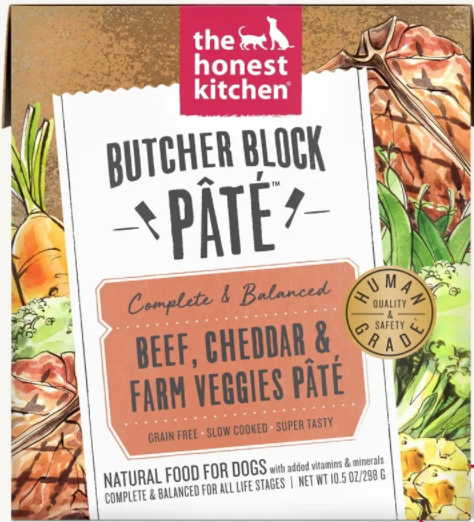 Beef, Cheddar & Farm Veggies Pate Butcher Block - The Honest Kitchen