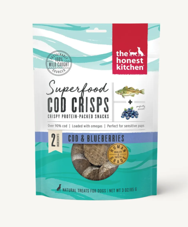 Cod & Blueberry Superfood Crisps - The Honest Kitchen
