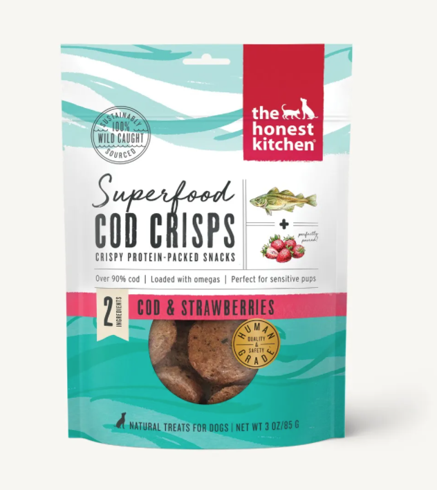Cod & Strawberry Superfood Crisps - The Honest Kitchen