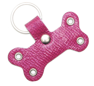 Genuine Leather Dog Bone Key Chain - Buddy Belt