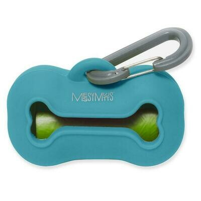 Waste Bag Holder Blue - Messy Mutt Waste Bag Holder Blue - Messy Mutt