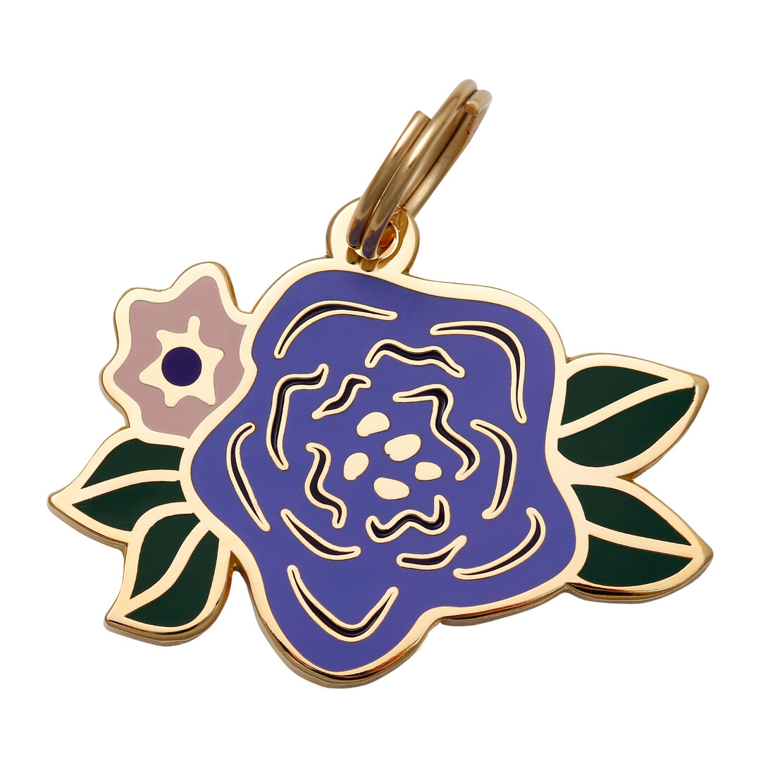 Purple & Pink Flower Tag