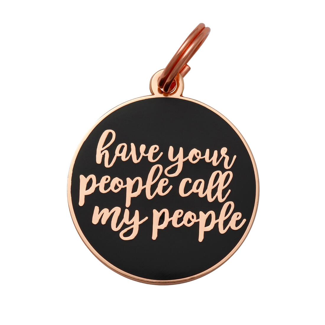 Have Your People Call My People Tag - Black