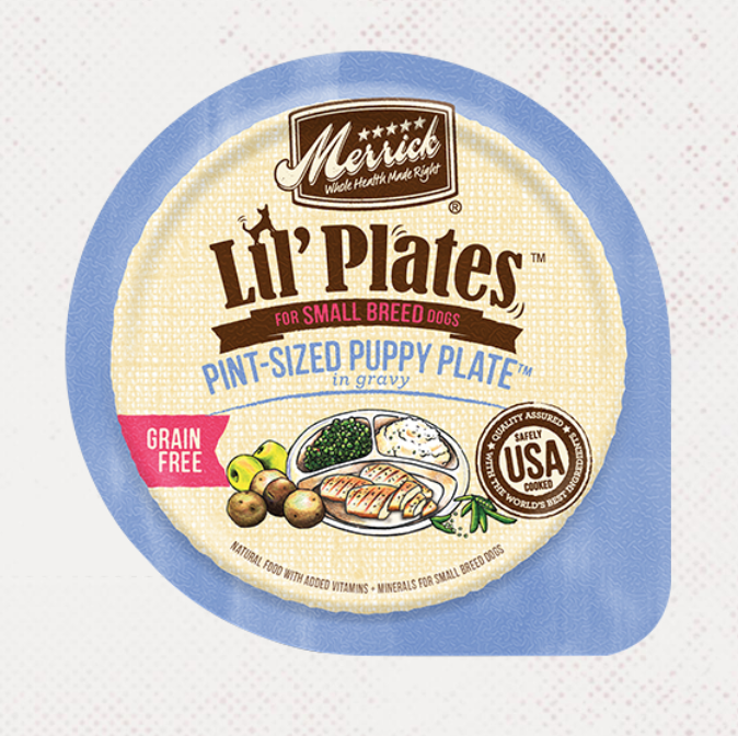 Lil&#39; Plates Pint-Sized Puppy Plate - Merrick