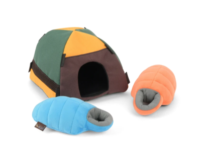 Tent &amp; Sleeping bags - Hide &amp; Seek - P.L.A.Y.