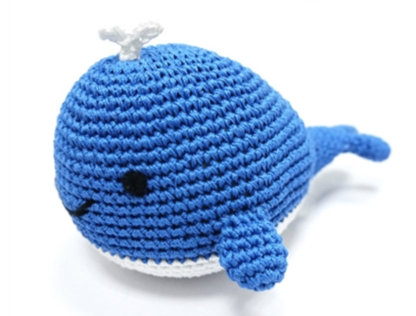 Organic Crochet Whale Toy