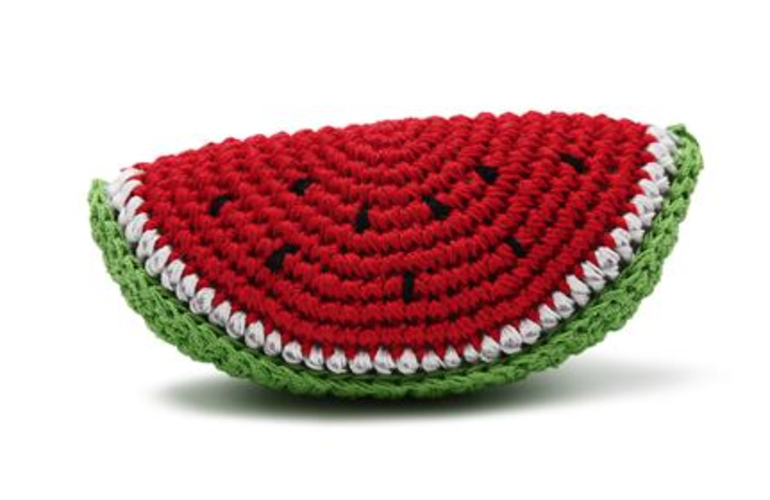 Organic Crochet Watermelon Toy, Size: Small