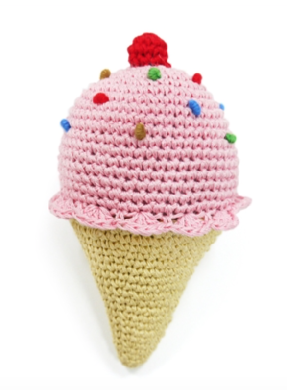 Organic Crochet Ice Cream Toy