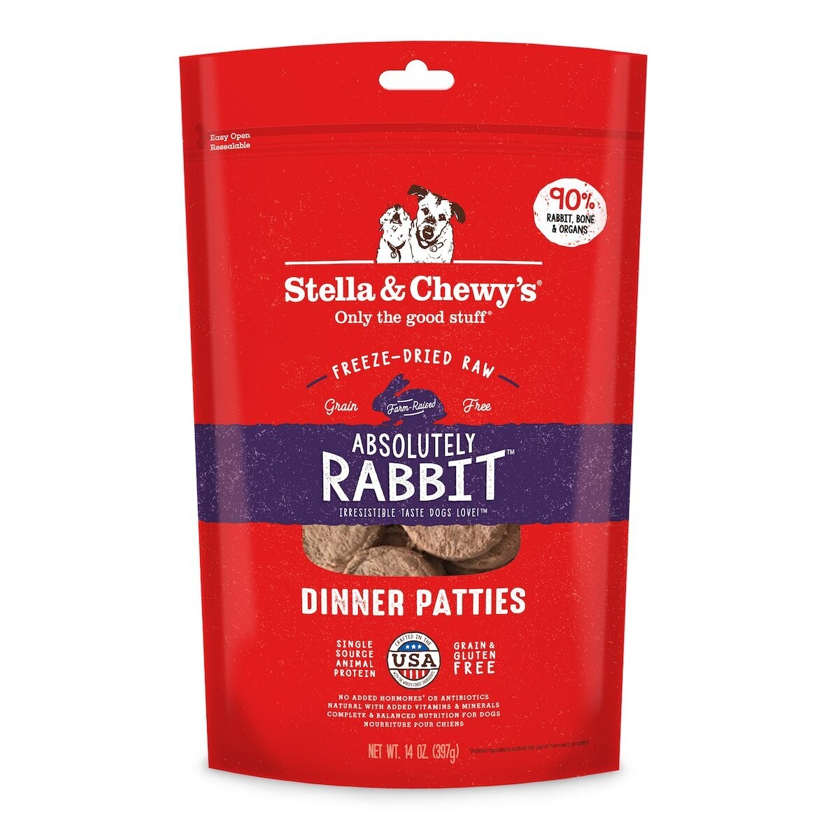 Absolutely Rabbit Dinner Patties - Stella & Chewy