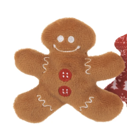 Catnip Gingerbread Man Toy
