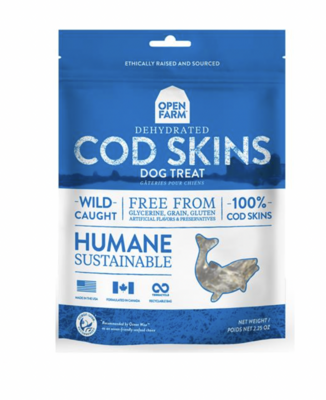Dehydrated Cod Skin Treats - Open Farm
