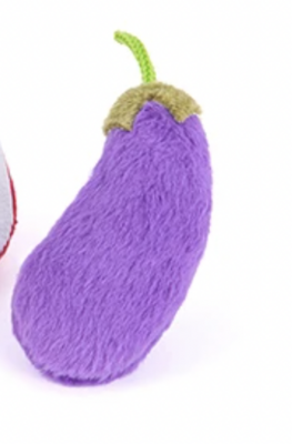Eggplant Catnip Toy