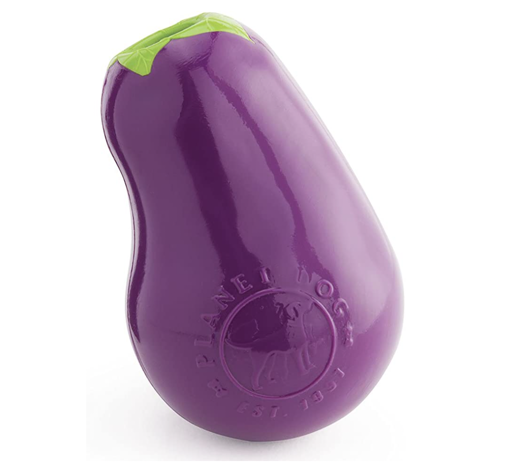 Eggplant Treat Dispenser - Orbee Tuff