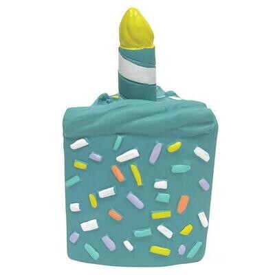 Latex Birthday Cake Slice - Blue