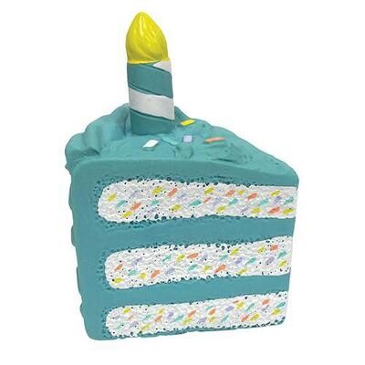 Latex Birthday Cake Slice - Blue