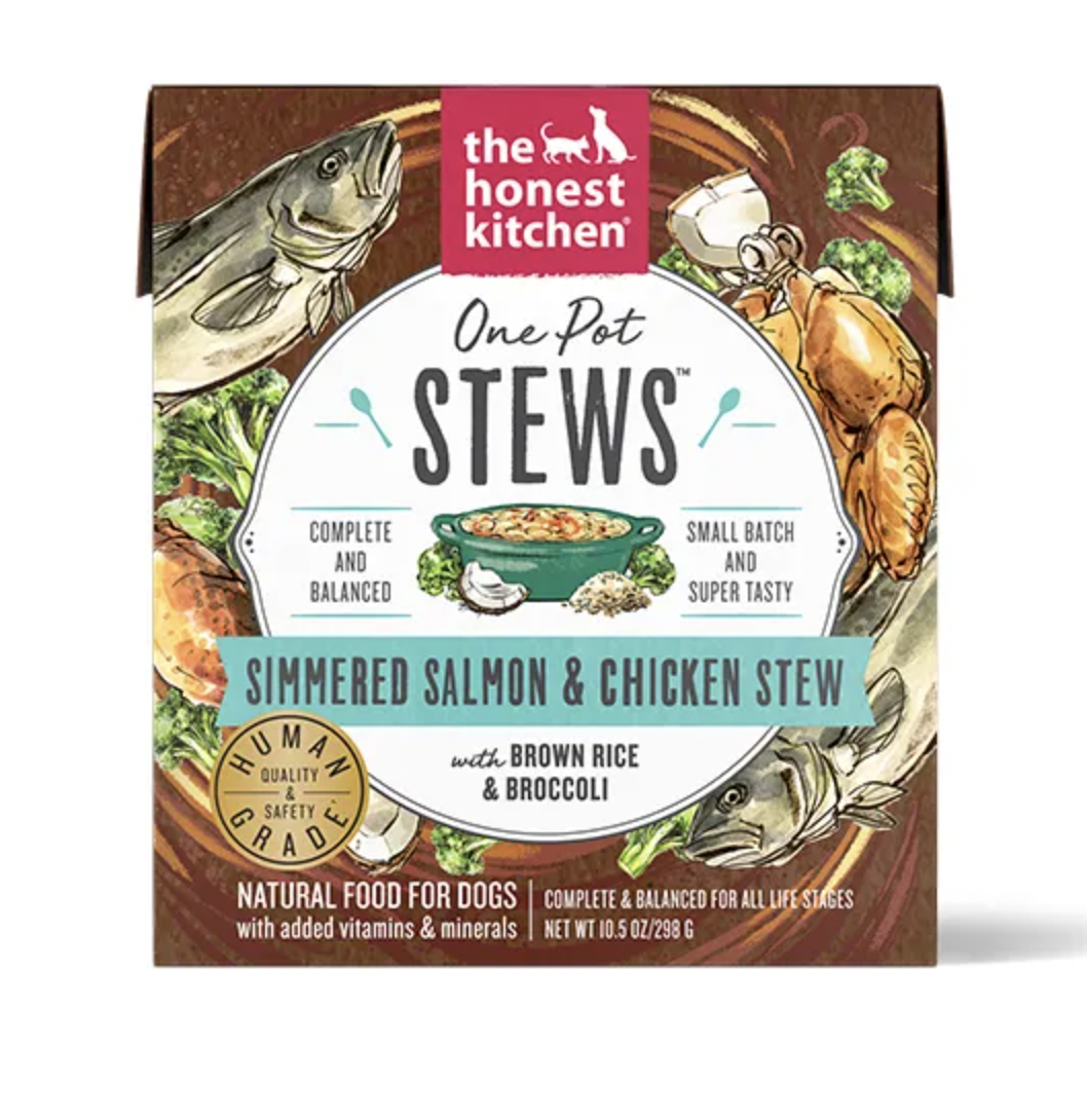 One Pot Stew - Simmered Salmon & Chicken Stew - Honest Kitchen