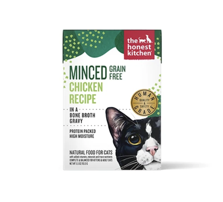 Minced GF Chicken Recipe Cat Food - Honest Kitchen