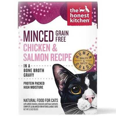 Minced GF Chicken & Salmon Recipe Cat Food - Honest Kitchen