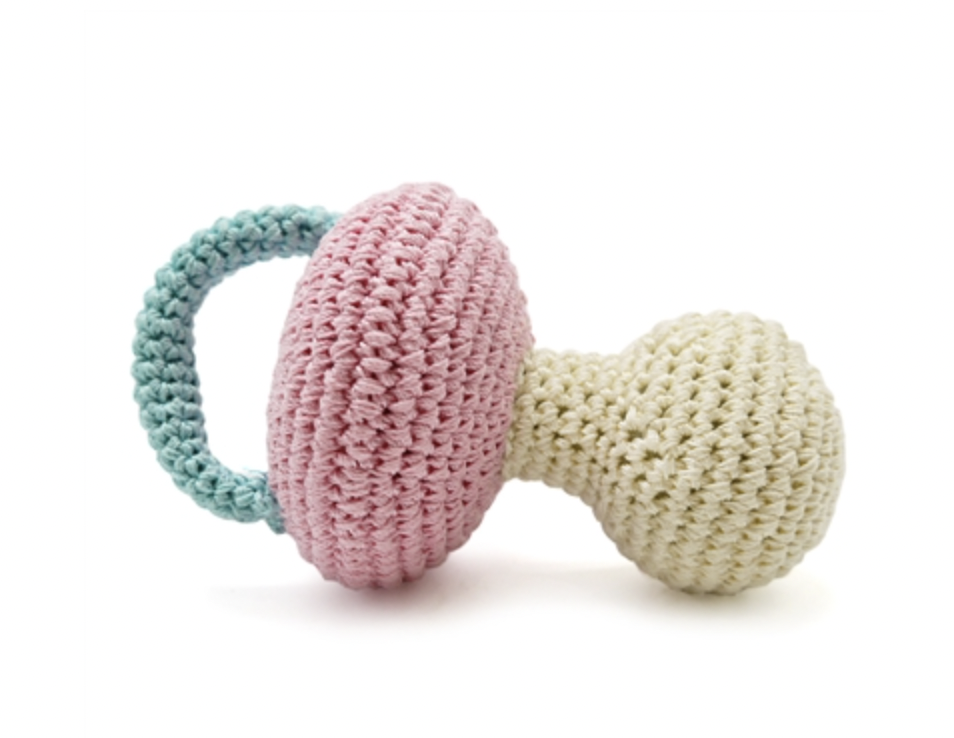 Organic Crochet Pacifier Toy