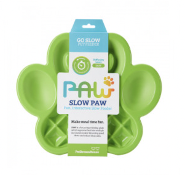 PAW Slow Feeder Bowl, Colour: Green