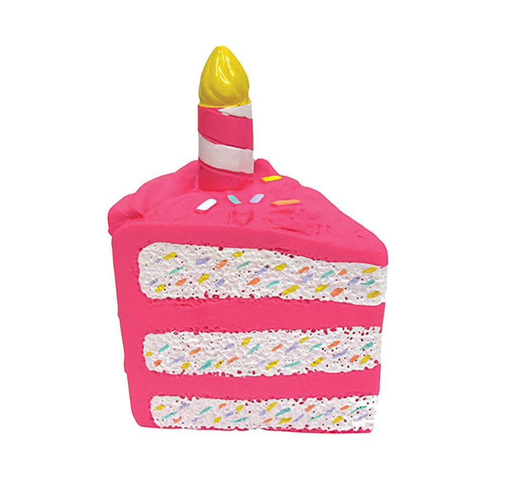Latex Birthday Cake Slice - Pink