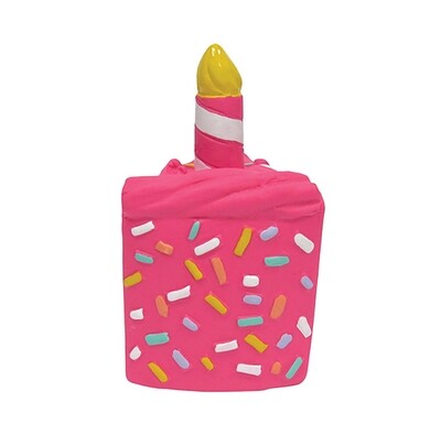 Latex Birthday Cake Slice - Pink