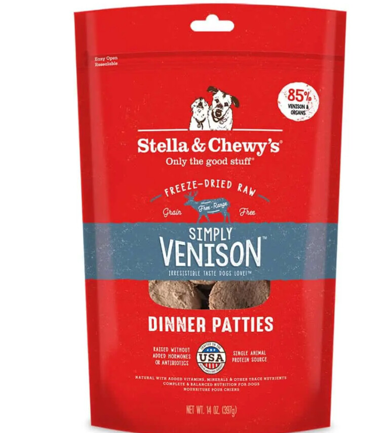 Simply Venison Dinner Patties - Stella & Chewy