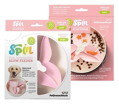 SPIN Interactive Slow Feeder ( Easy ) - Bougainvillea Pink
