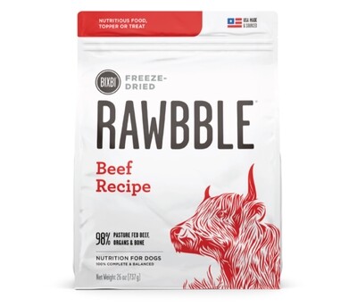 Rawbble Freeze Dried Beef Recipe - BIXBI