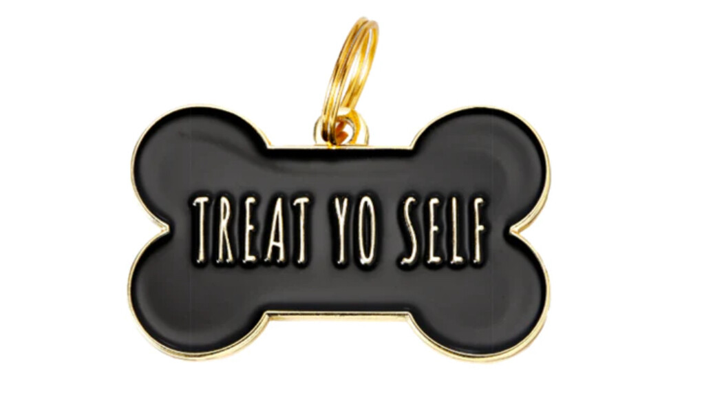 Treat Yo Self ( Black/Gold ) Tag