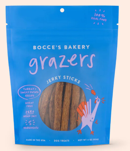 Turkey Grazers Jerky Sticks - BOCCE'S