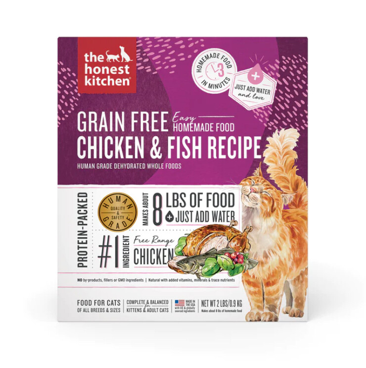 GF Chicken & Fish Dehydrated Cat Food - The Honest Kitchen