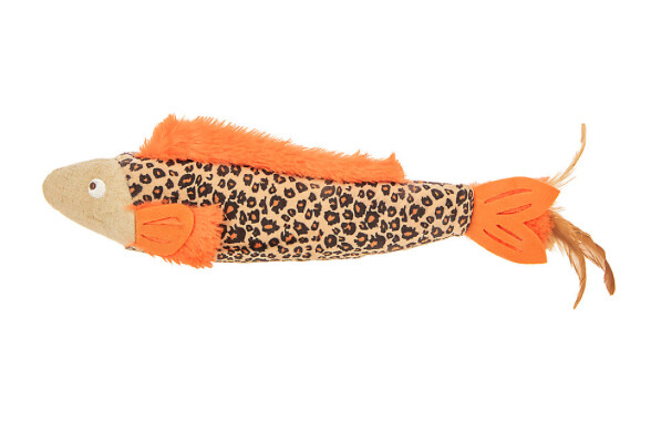 Leopard Fish Kicker Toy for Cats