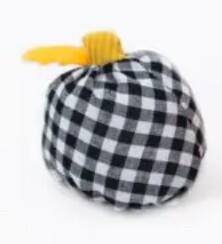 Mini Checkered Pumpkin Toy
