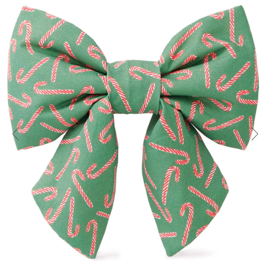Candy Cane Long Bow Tie