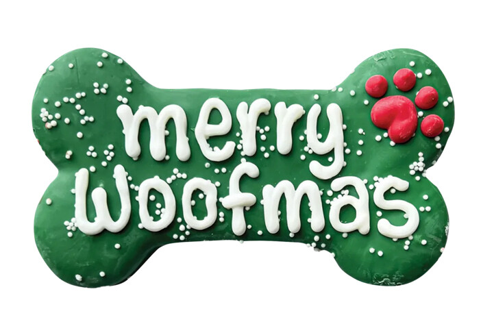 Merry Woofmas Bone Cookie