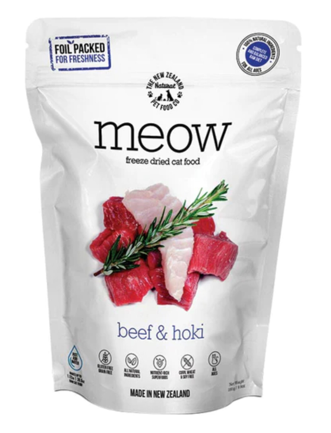 Beef & Hoki Freeze Dried Cat Food - Meow