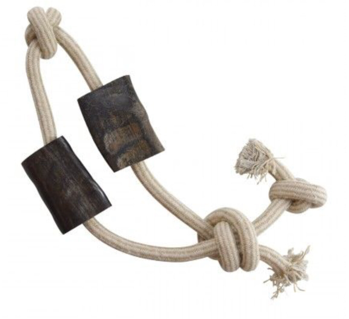 Buffalo Horn Rope Toy