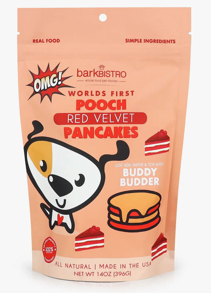 World's First Pooch Red Velvet Pancakes - barkBistro