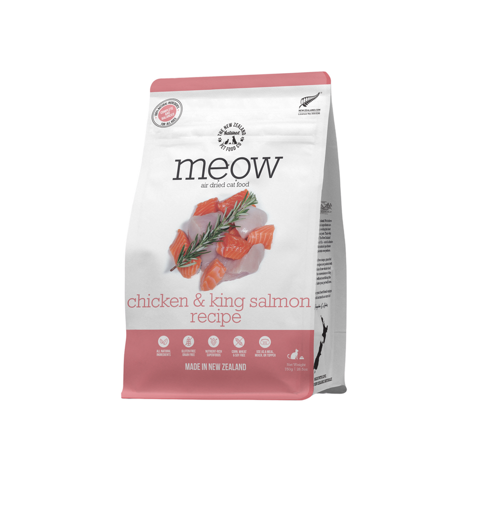 Chicken & King Salmon Air Dried Cat Food - Meow