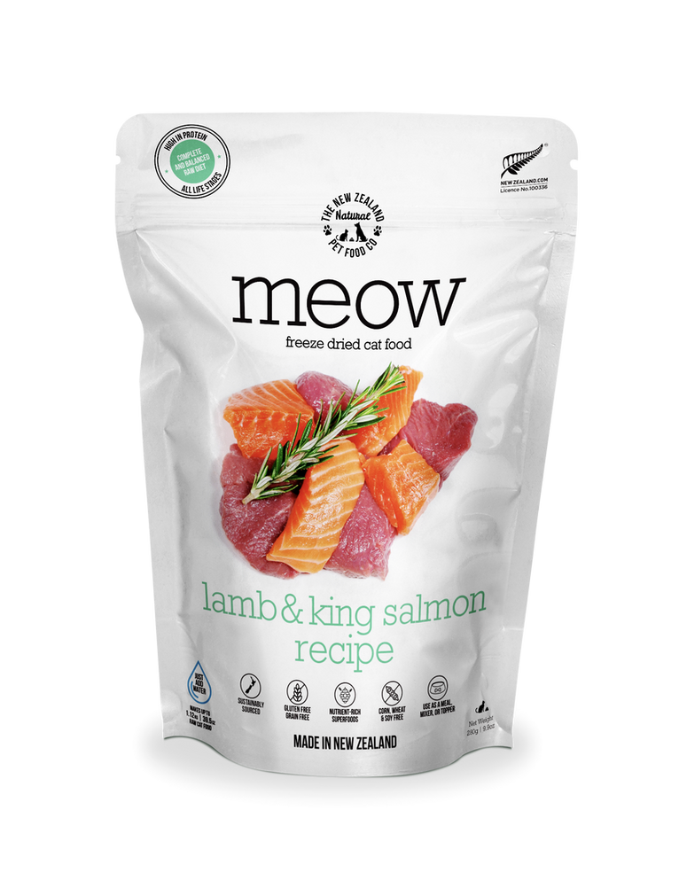 Chicken & King Salmon Freeze Dried Cat Food - Meow