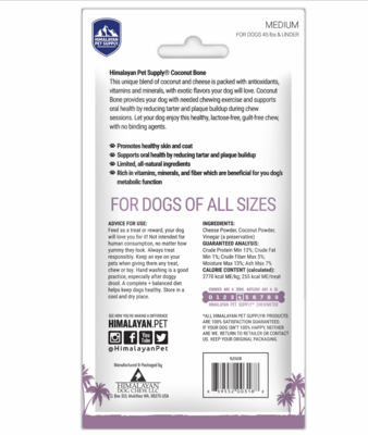 Himalayan Dog Chew Coconut Bone