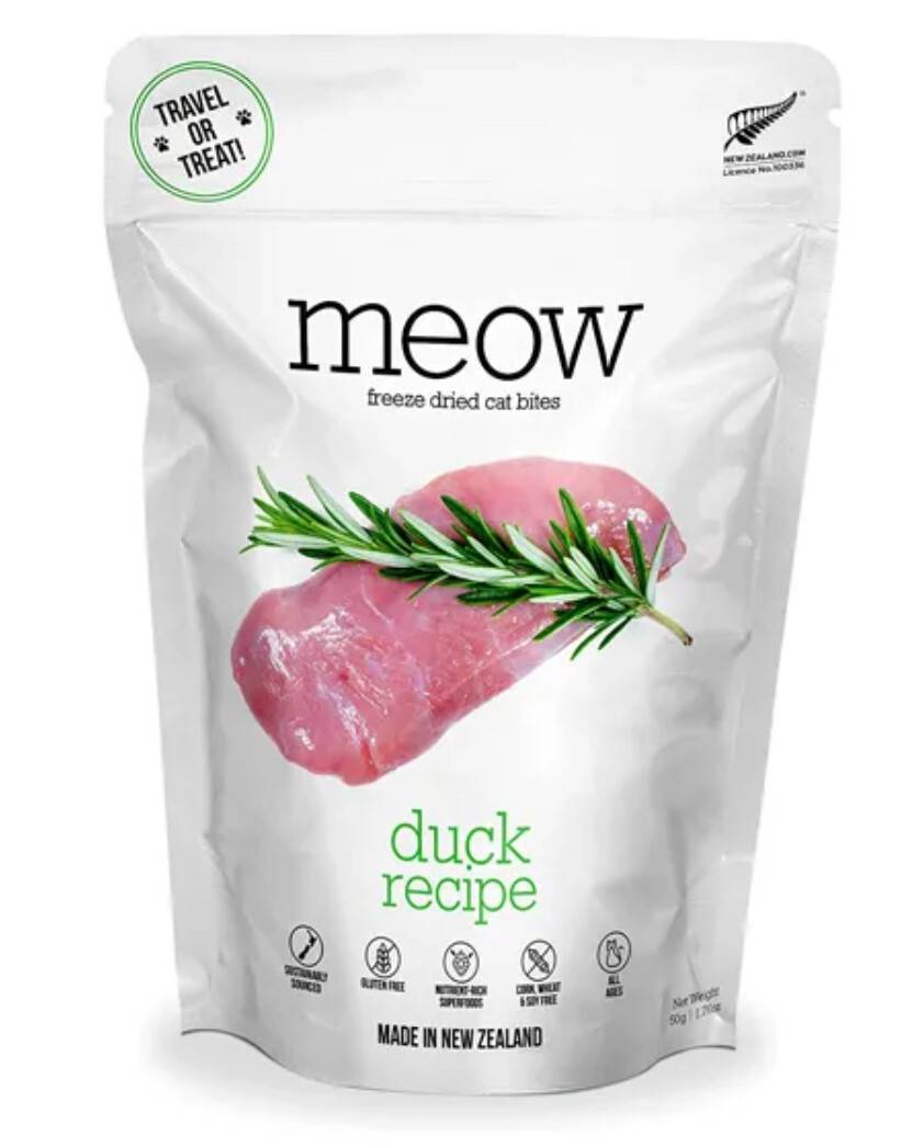 Duck Freeze Dried Cat Bites - Meow