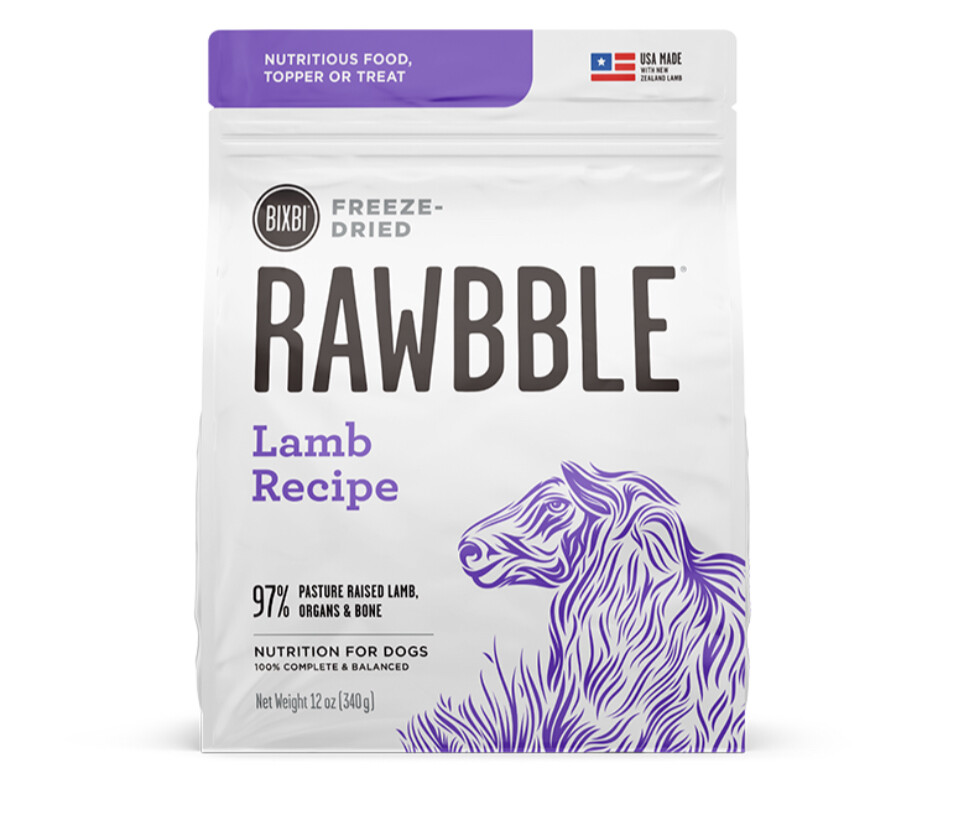 Rawbble Freeze Dried Lamb Recipe - BIXBI