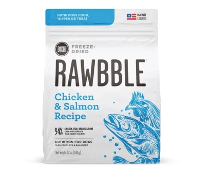 Rawbble Freeze Dried Salmon & Chicken Recipe-BIXBI