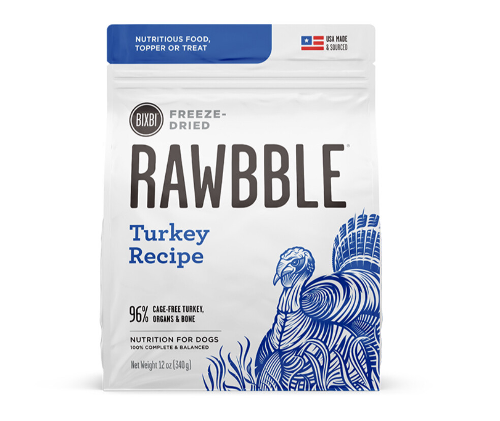 Rawbble Freeze Dried Turkey Blend - BIXBI