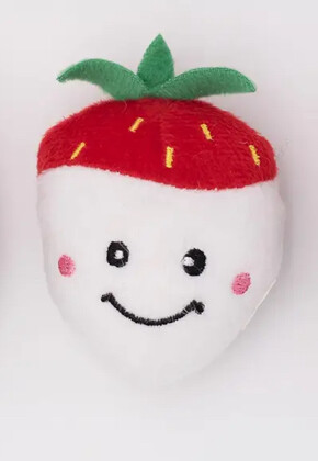 Smiling Chocolate Strawberry Toy