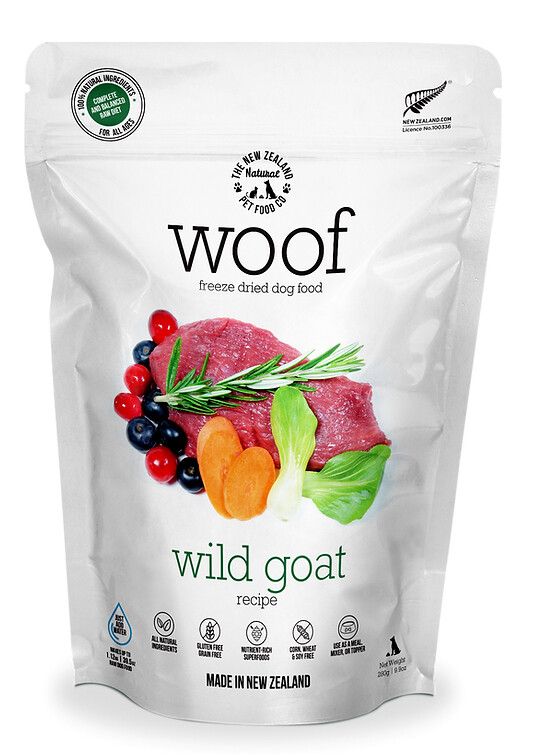 Wild Goat Freeze Dried Dog Food - Woof