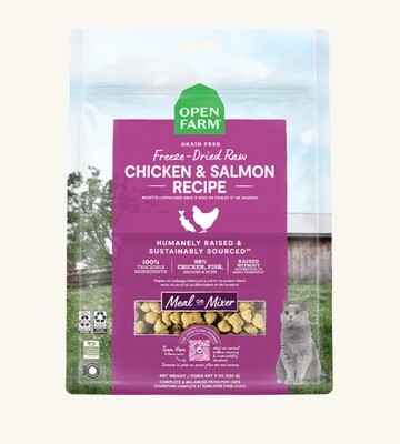 Freeze Dried Chicken & Salmon Recipe Cat-Open Farm
