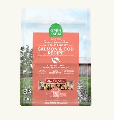 Freeze Dried Salmon &amp; Cod Recipe Cat -  Open Farm